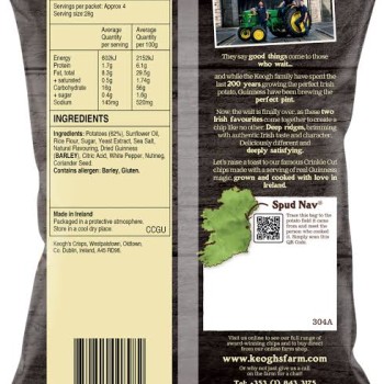 Keogh’s Crinkle Cut Guinness Potato Chips