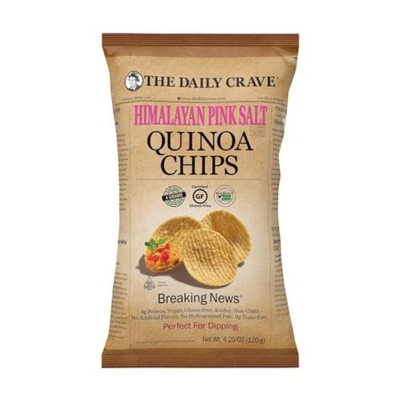 The Daily Crave Himalayan Pink Salt Quinoa Chips