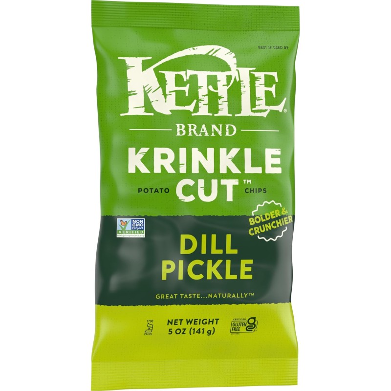 Kettle Brand Krinkle Cut Dill Pickle Potato Chips