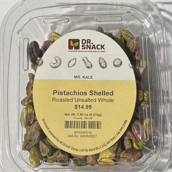 Mr. Kale Pistachios Shelled Roasted Unsalted Whole