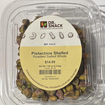 Mr. Kale Pistachios Shelled Roasted Salted Whole
