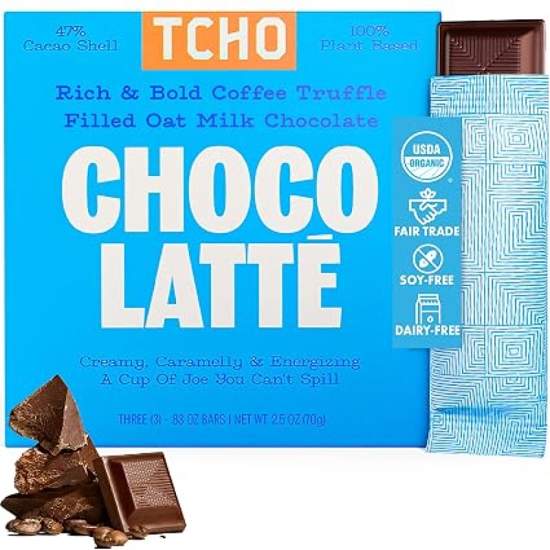 TCHO Choco Latte Oat Milk Chocolate Bar
