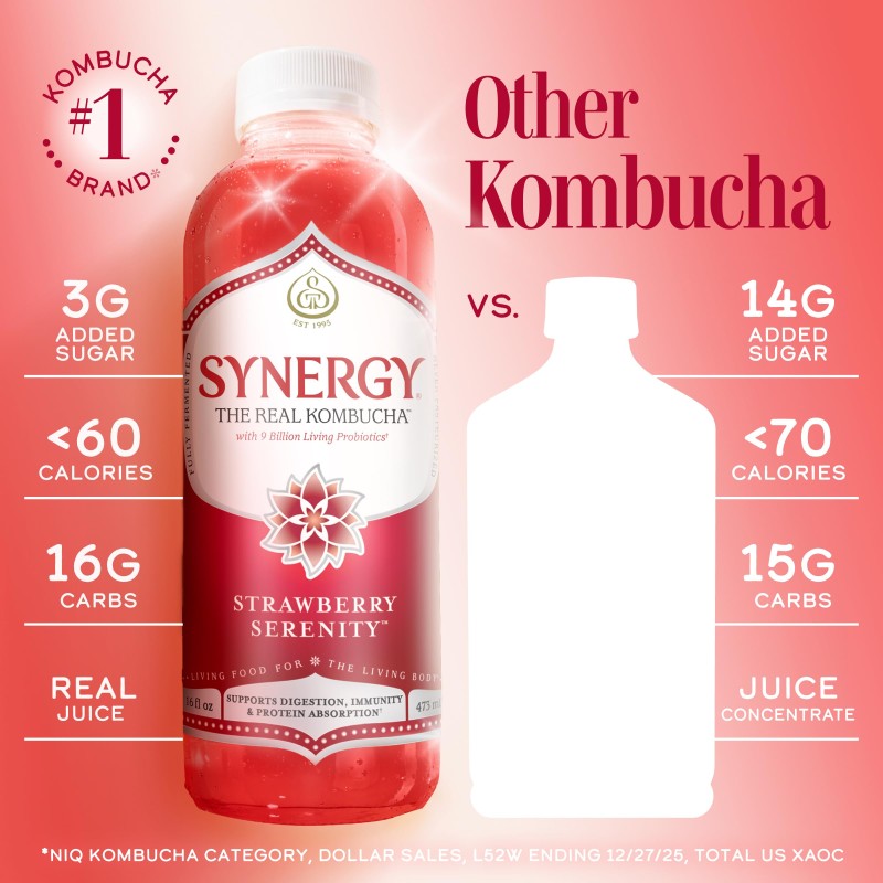 Gt's Kombucha Strawberry Serenity