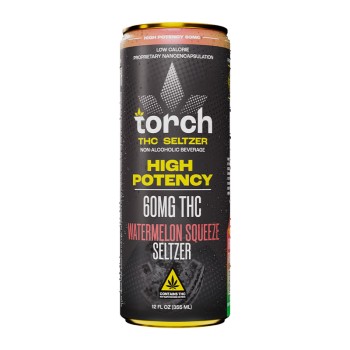 Torch THC Seltzer High Potency Watermelon Squeeze