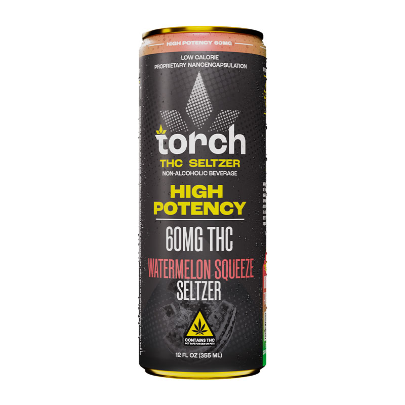 Torch THC Seltzer High Potency Watermelon Squeeze