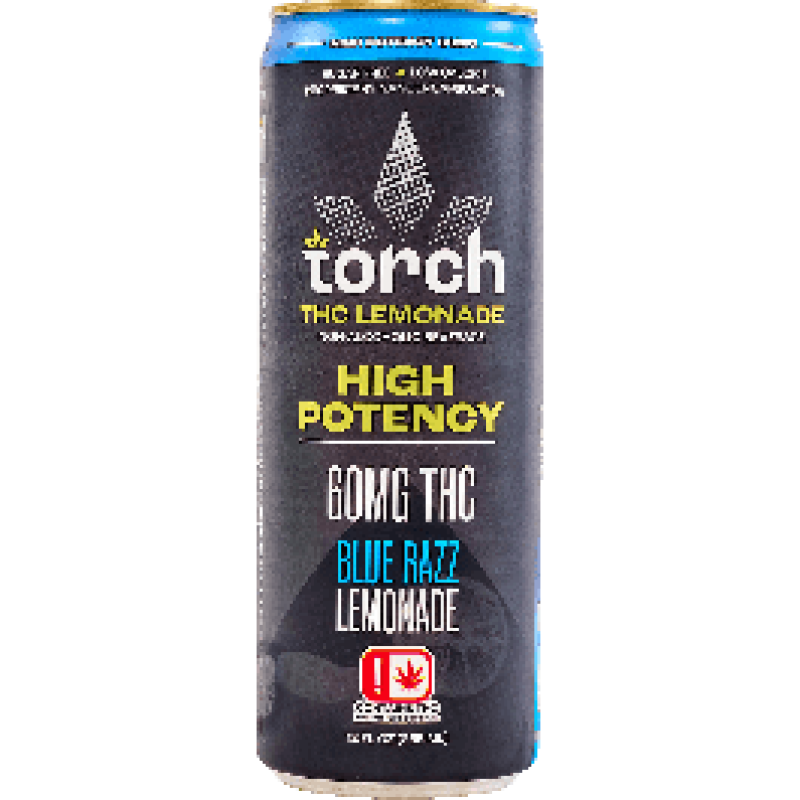 Torch High Potency THC Seltzer Blue Razz