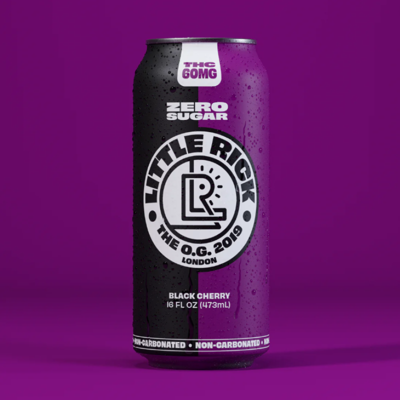 Little Rick Sparkling Hemp Drink Blue Cherry