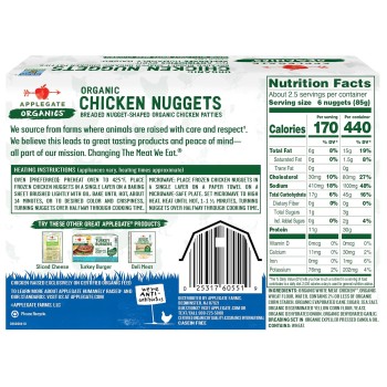 Applegate Organic Chicken Nuggets Applegate Organic Chicken Nuggets