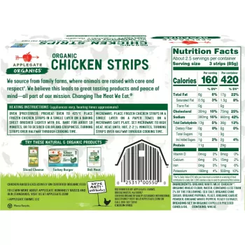 Applegate Organic Chicken Strips Applegate Organic Chicken Strips