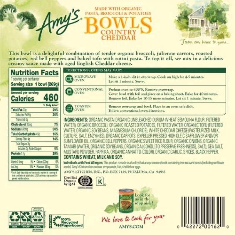Amy's Bowls Country Cheddar Amy's Bowls Country Cheddar