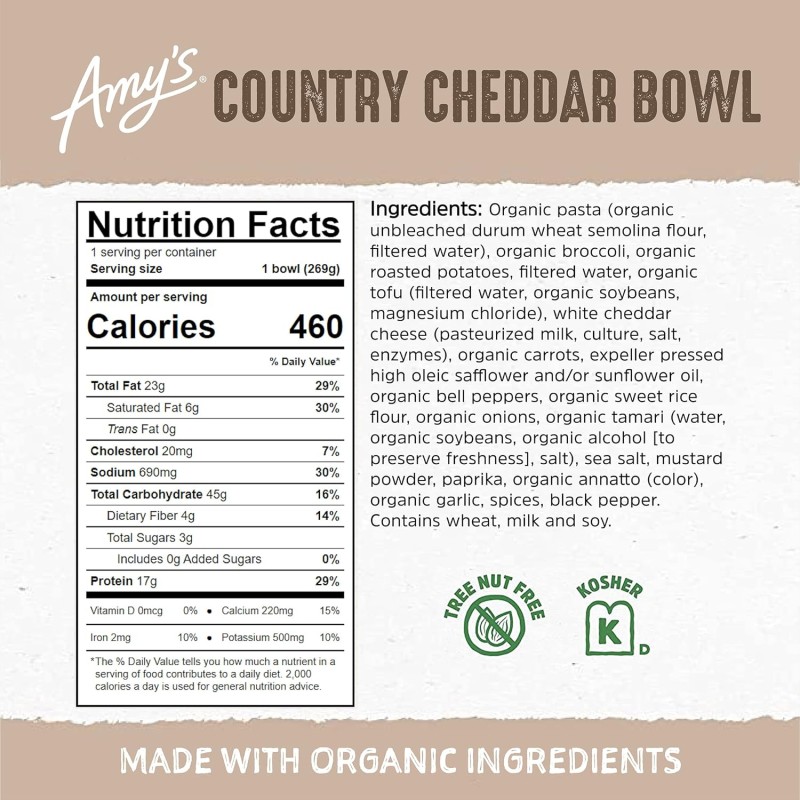 Amy's Bowls Country Cheddar Amy's Bowls Country Cheddar
