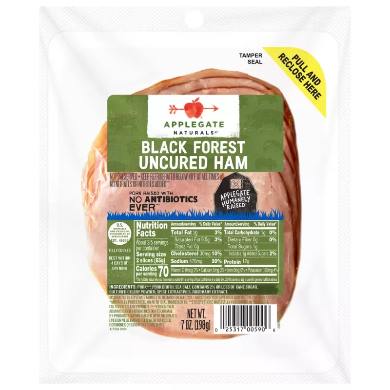 Applegate Natural Uncured Black Forest Ham Applegate Natural Uncured Black Forest Ham