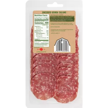 Applegate  Natural Uncured Genoa Salami Applegate  Natural Uncured Genoa Salami