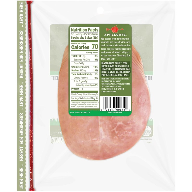 Applegate Uncured Honey Ham Applegate Uncured Honey Ham