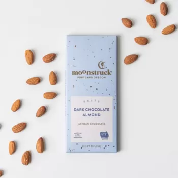 Moonstruck Salty Dark Chocolate Almond Bar 3oz