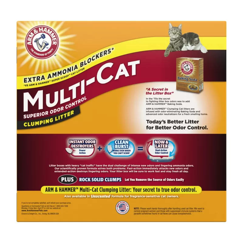 Arm & Hammer Clumping Litter Multi Cat 20lb Arm & Hammer Clumping Litter Multi Cat 20lb