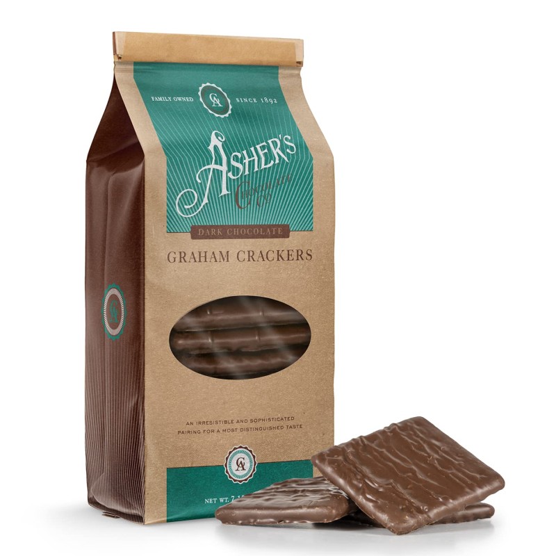Asher's Dark Chocolate Graham Crackers