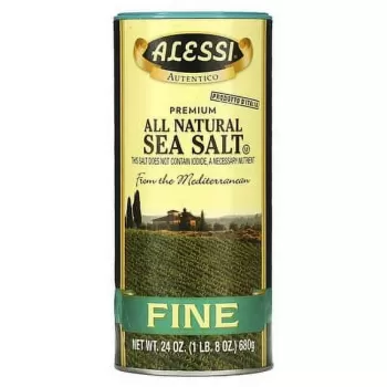 Alessi 24 oz  All Natural Fine Sea Salt Alessi 24 oz  All Natural Fine Sea Salt