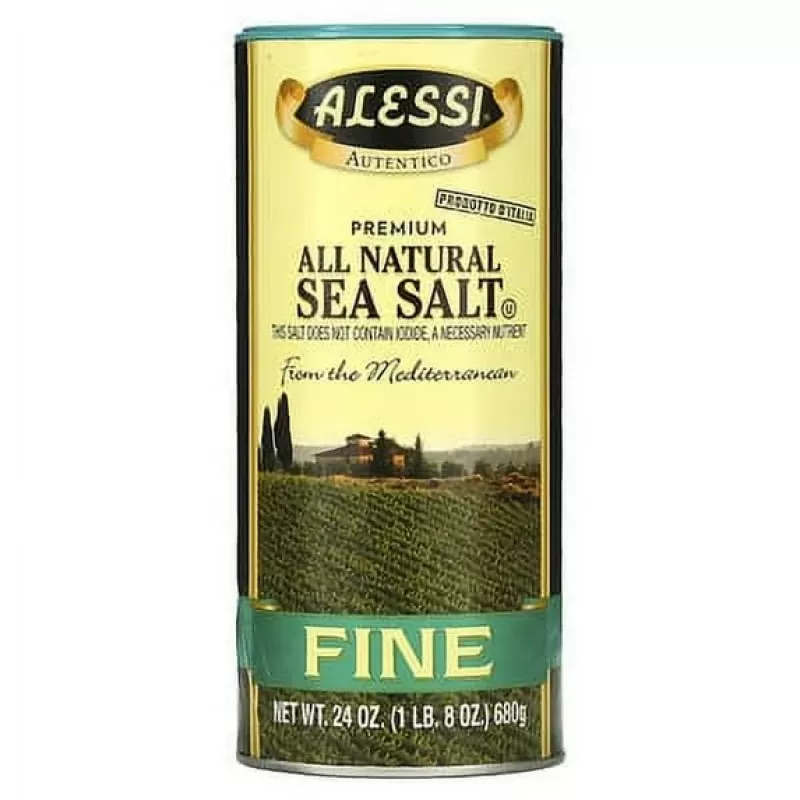 Alessi 24 oz  All Natural Fine Sea Salt