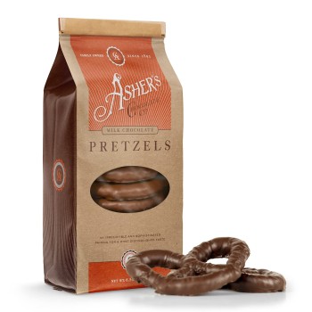 Asher's Milk Chocolate Covered Pretzels Asher's Milk Chocolate Covered Pretzels