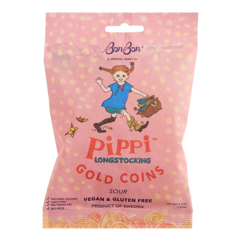 BonBon's Pippi Longstocking’s Gold Coins Swedish Candy BonBon's Pippi Longstocking’s Gold Coins Swedish Candy