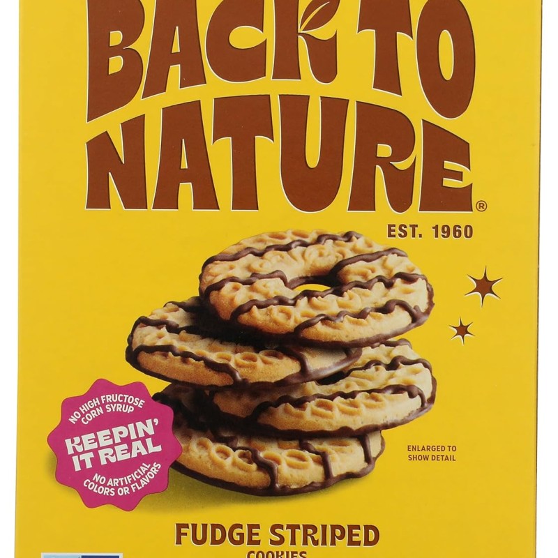 Back To Nature Fudge Striped Cookies