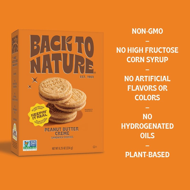 Back to Nature Peanut Butter Cookies Back to Nature Peanut Butter Cookies
