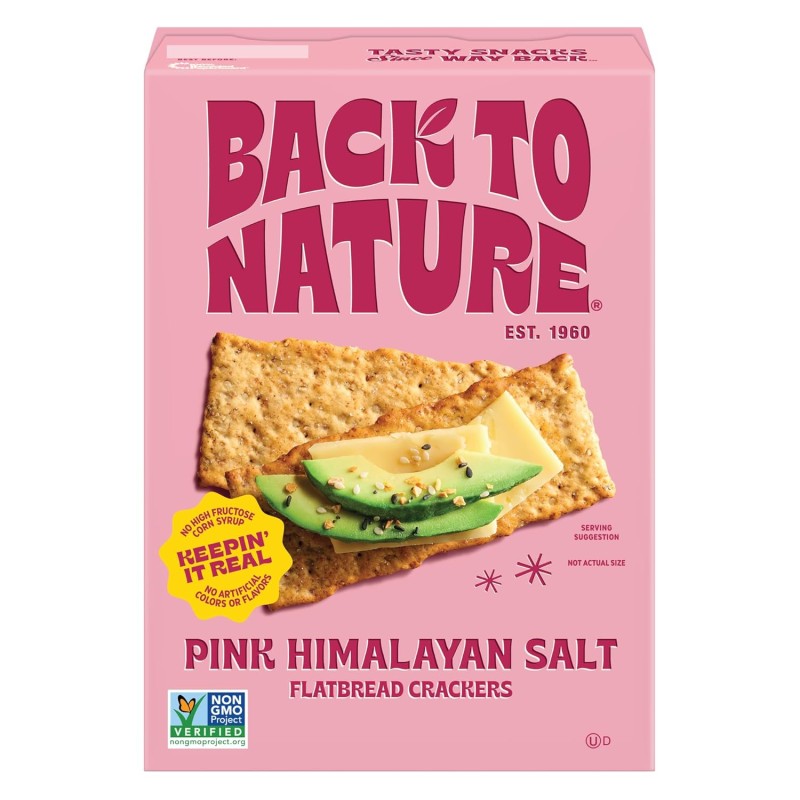 Back To Nature Pink Himalayan Salt Crackers Back To Nature Pink Himalayan Salt Crackers