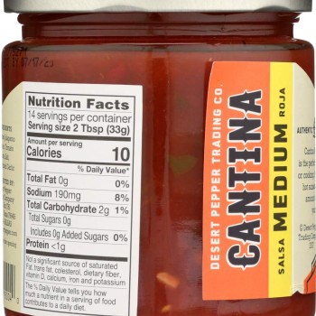 Desert Pepper Trading Cantina Salsa Medium Red – 16 Oz