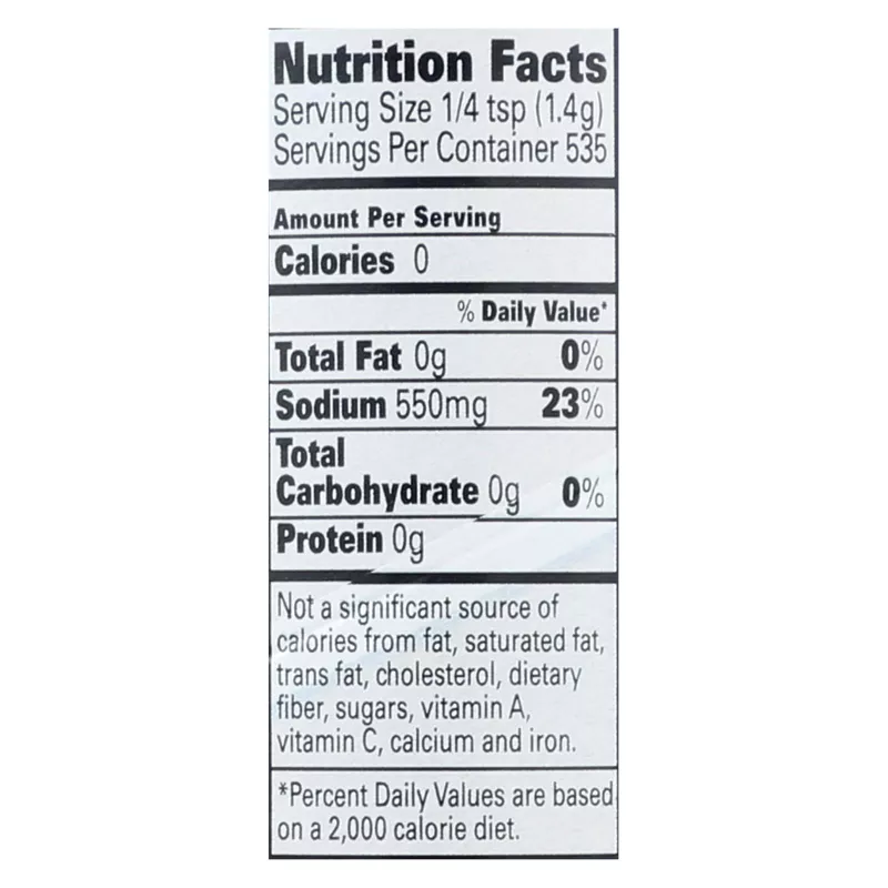 Baleine Fine Sea Salt Baleine Fine Sea Salt
