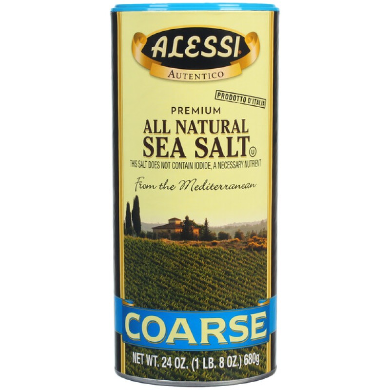 Alessi 24 oz  All Natural Coarse Sea Salt