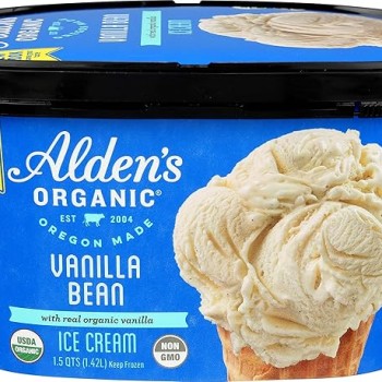 Alden's Organic Vanilla Bean Ice Cream (1.5 qt)