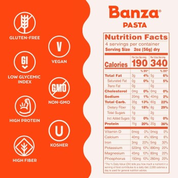 Banza Pasta Chickpea Gemelli Banza Pasta Chickpea Gemelli