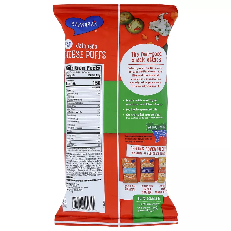 Barbara's Jalapeno Cheese Puffs Barbara's Jalapeno Cheese Puffs