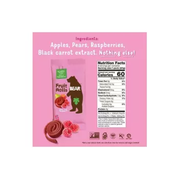 BEAR Raspberry Fruit Rolls BEAR Raspberry Fruit Rolls