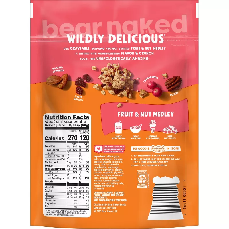 Bear Naked Granola Fruit & Nut Bear Naked Granola Fruit & Nut