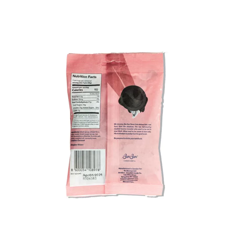 BonBon Salty Licorice Twists Swedish Candy BonBon Salty Licorice Twists Swedish Candy