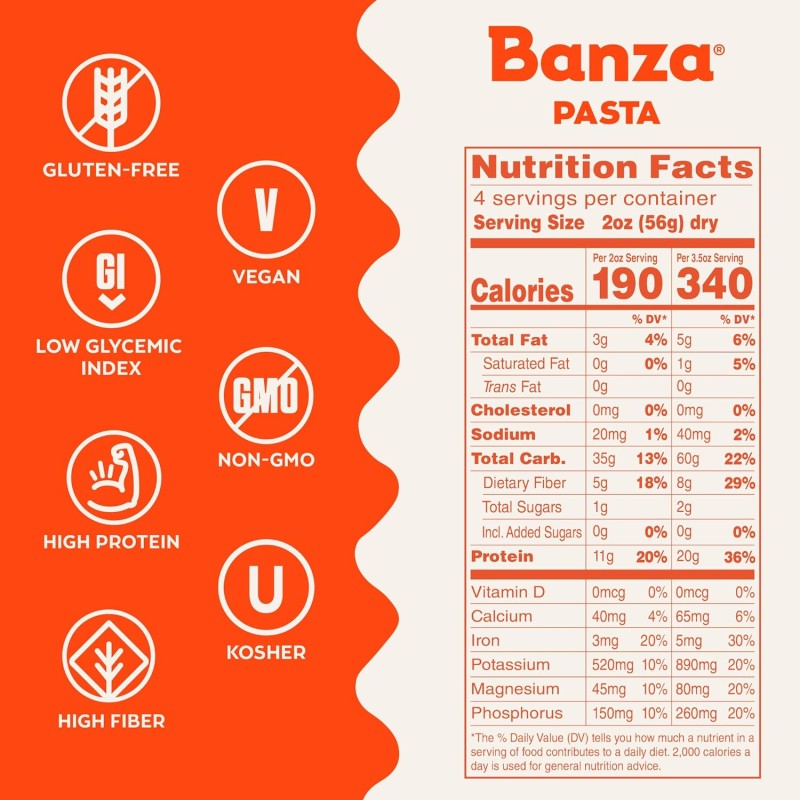 Banza Shells Pasta from Chickpeas Banza Shells Pasta from Chickpeas
