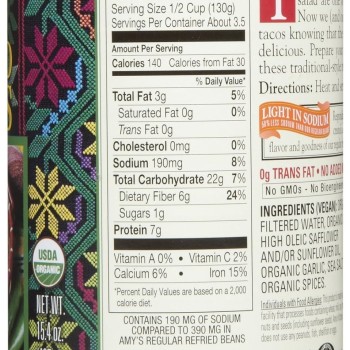 Amy's Organic Traditional Refried Beans light sodium