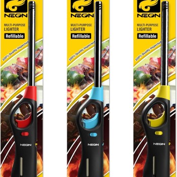 Neon Refillable Butane Barbeque Lighter