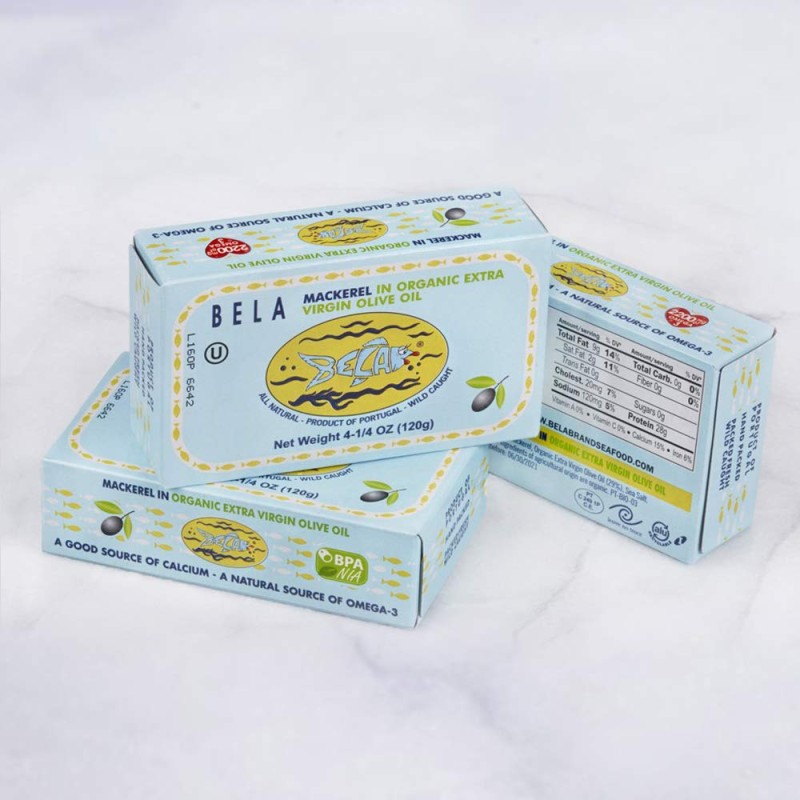 Bella Mackerel In Organic EVOO Bella Mackerel In Organic EVOO