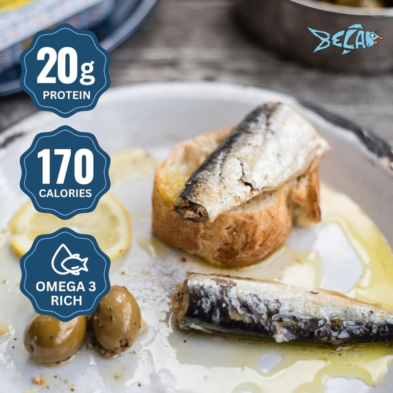 Bella Sardines In Organic EVOO With Lemon Bella Sardines In Organic EVOO With Lemon