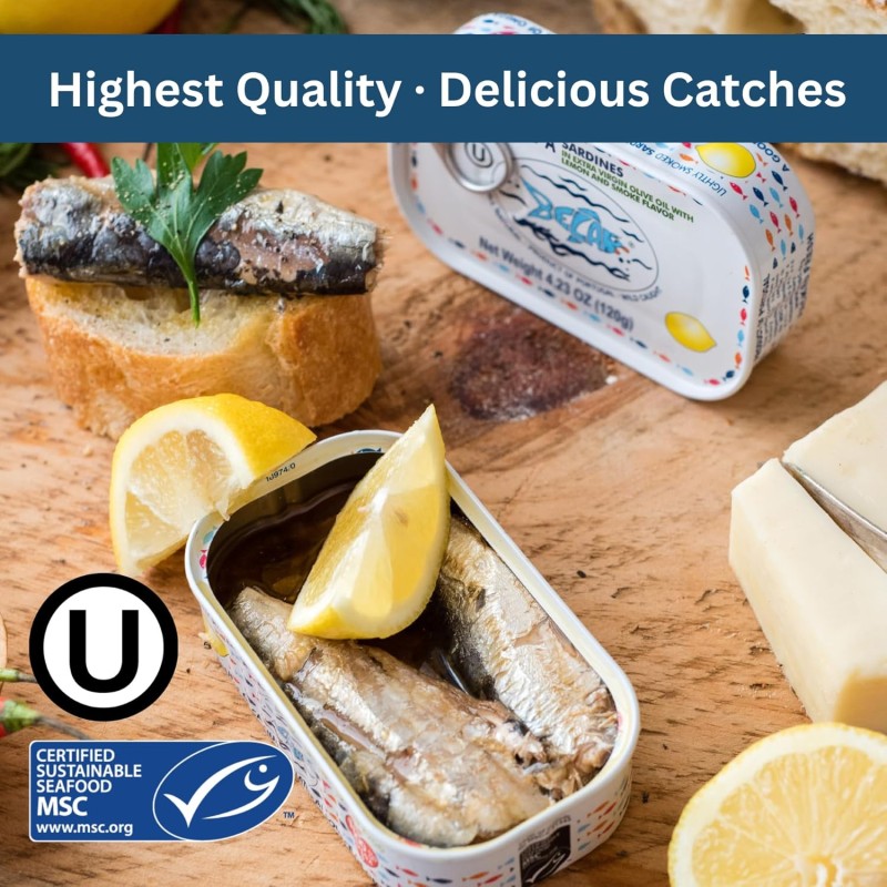 Bella Sardines In Organic EVOO With Lemon Bella Sardines In Organic EVOO With Lemon