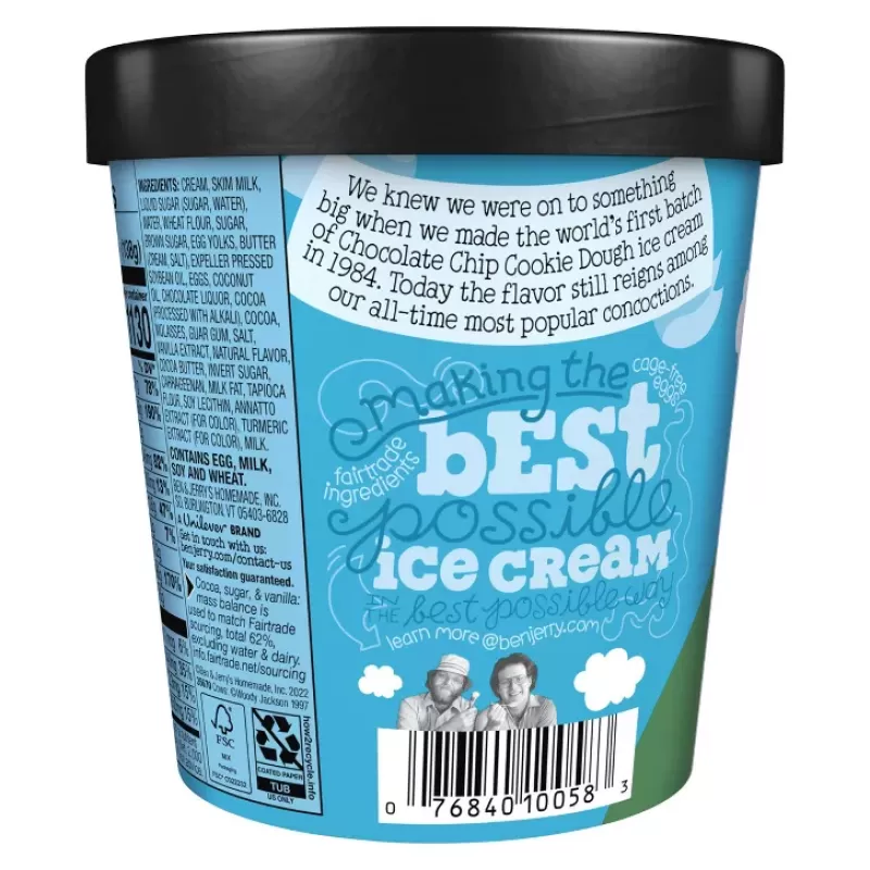 Ben & Jerry's Chocolate Chip Cookie Dough Ice Cream Ben & Jerry's Chocolate Chip Cookie Dough Ice Cream