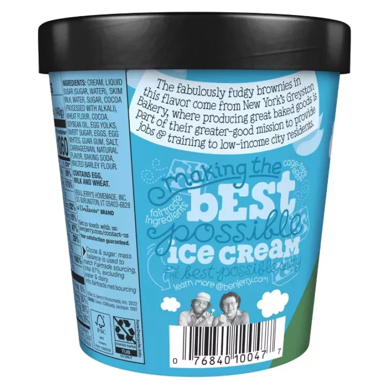 Ben & Jerry's Chocolate Fudge Brownie Ice Cream Ben & Jerry's Chocolate Fudge Brownie Ice Cream
