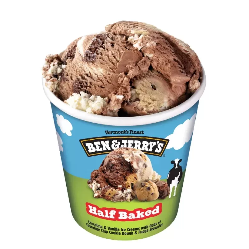 Ben & Jerry's Half Baked Chocolate & Vanilla Ice Cream Ben & Jerry's Half Baked Chocolate & Vanilla Ice Cream