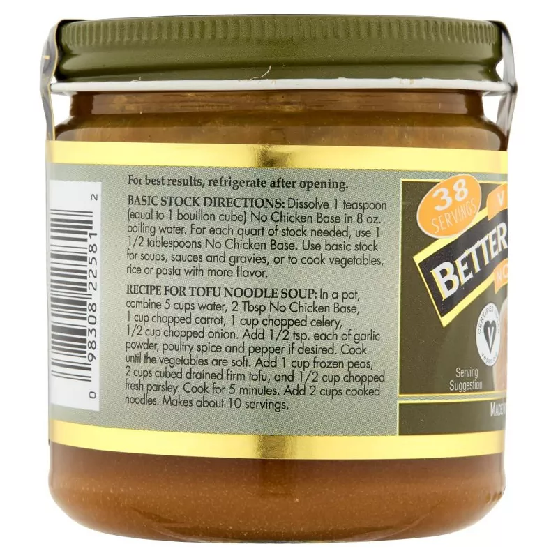 Better Than Bouillon Vegetarian No Chicken Base Better Than Bouillon Vegetarian No Chicken Base