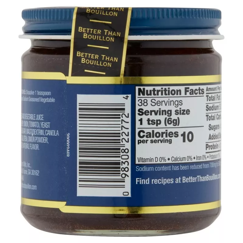 Better Than Bouillon Seasoned Vege Base L/S Better Than Bouillon Seasoned Vege Base L/S