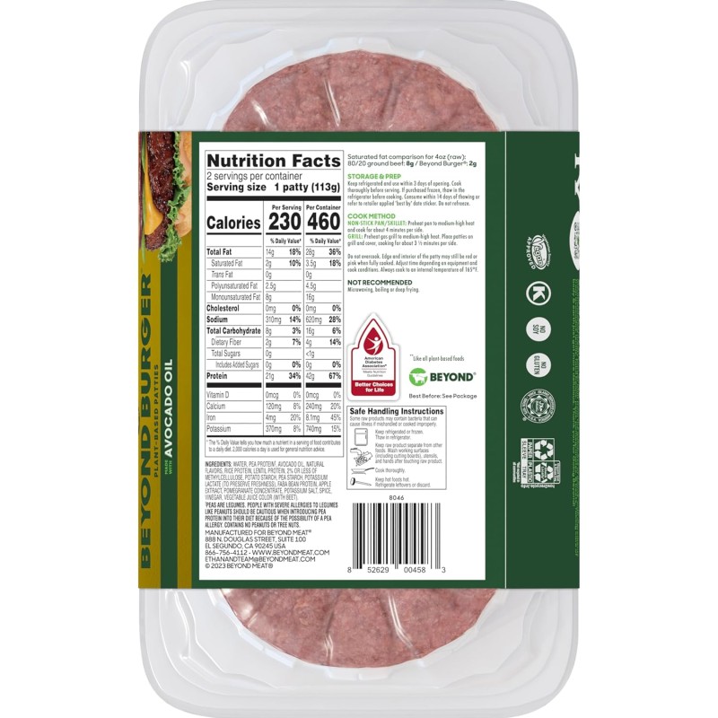 Beyond Burger Plant Based Patties Beyond Burger Plant Based Patties