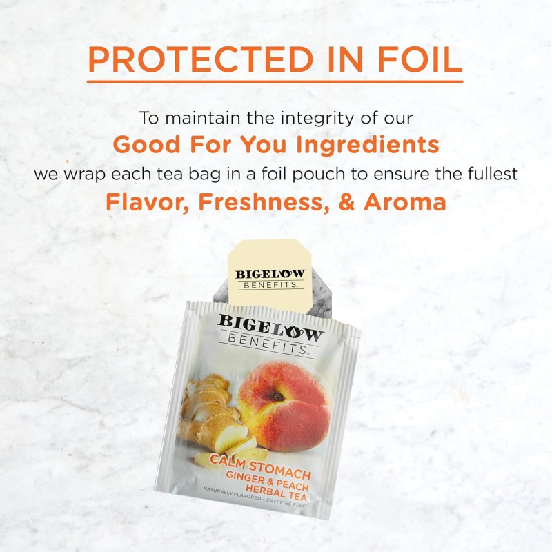 Bigelow Benefits Ginger Peach Calm Stomach Bigelow Benefits Ginger Peach Calm Stomach